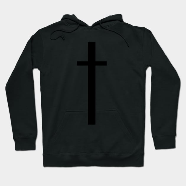 Black Cross Hoodie by christoph